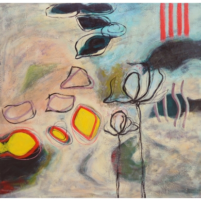 Modrest ADC7192 Abstract Oil Painting Multi-Toned Painting 76090 VGSHD-ADC7192