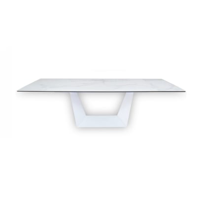 LA Furniture Baldwin Modern White Ceramic Extendable Dining Table VGNS-GD8684-C Contemporary Style by Vig Furnitrue Number 76105 Catch Home Goods