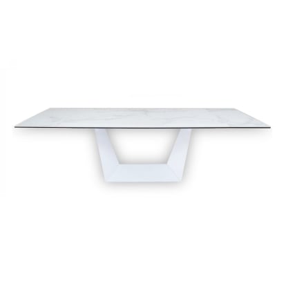 LA Furniture Baldwin Modern White Ceramic Extendable Dining Table VGNS-GD8684-C Contemporary Style by Vig Furnitrue Number 76105 Catch Home Goods