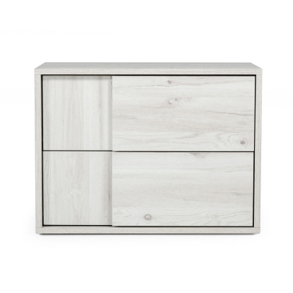 Nova Domus Asus Italian Modern White Washed Oak Nightstand Grey Nightstand 76183 VGACASUS-NS-ASH