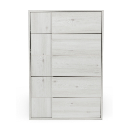 Nova Domus Asus Italian Modern White Washed Oak Chest Grey Chest 76185B VGACASUS-CHEST-ASH