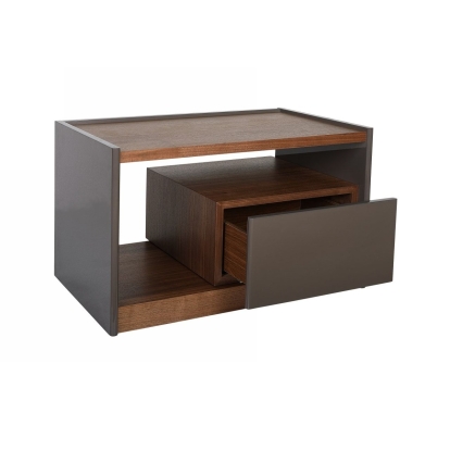 Modrest Tara Modern Walnut Nightstand Walnut Nightstand 76248 VGBB-RU-DW70-WAL