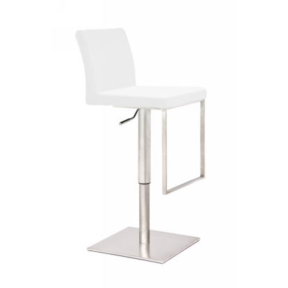 Modrest Folsum Modern White Bar Stool White Bar Stool 76278 VGHR5040BG-1-WHITE