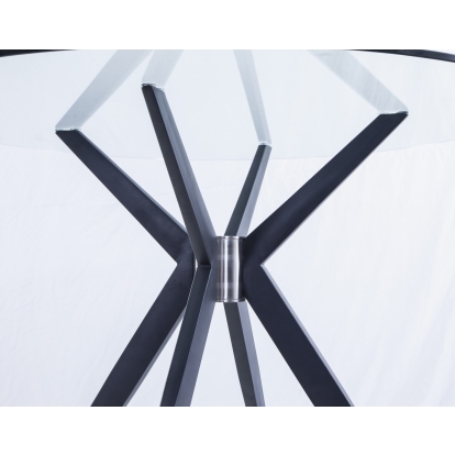 Modrest Dallas Modern Black Dining Table Black Dining Table 76293 VGHR7038-BLK