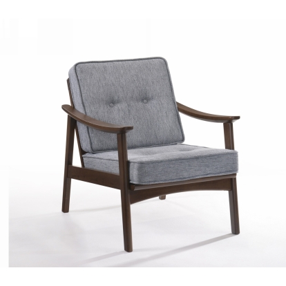 Modrest Andie Modern Dark Grey Accent Chair Grey Lounge Chair 76308 VGMA-MI-675