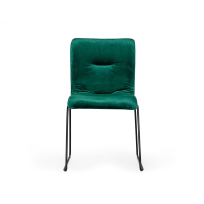 Modrest Yannis Modern Green Fabric Dining Chair (Set of 2) Green Dining Chair 76326Z VGMAMI-913-GRN