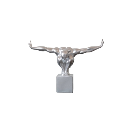 Modrest Modern Glossy Silver Diver Sculpture Other Sculpture 76358 VGTHSZ-0867