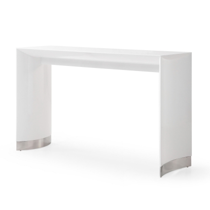 Modrest Corbett Contemporary White Bar Table White Barware 76377 VGVCBT1920