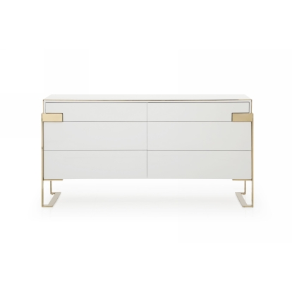 Modrest Adonis Modern Dresser White Dresser 76472 VGVCMF-J096-6S