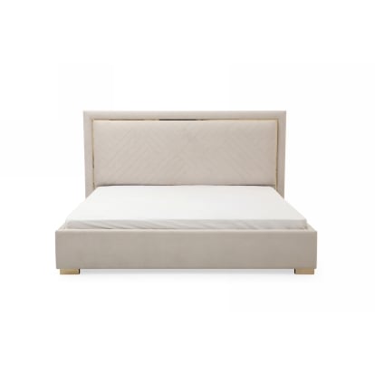 LA Furniture Corrico Modern Off White and Champagne Gold Bedroom Set VGVCBD1906-19-SET Contemporary Style by Vig Furnitrue Number 80263|80264 Catch Home Goods