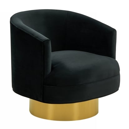 LA Furniture Basalt Modern Black Fabric Accent Chair VGRH-RHS-AC-222 Contemporary Style by Vig Furnitrue Number 76709 Catch Home Goods