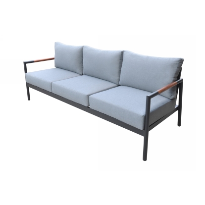 Renava Kiowa Modern Outdoor Grey & Black Sofa Set Grey Outdoor Sofa Set 76735 VGGE-BRIZE