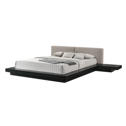 Modrest Tokyo Contemporary Black and Grey Platform Bed  Black Bed 76820|76819|76820A|76819A VGMABR-90-BLK-GRAY
