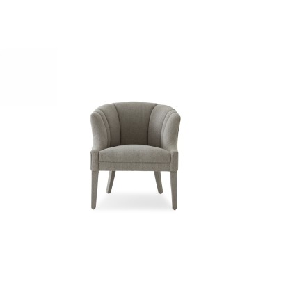 Modrest Ladera Glam Grey Fabric Accent Chair Grey Lounge Chair 76913 VGODZW-857