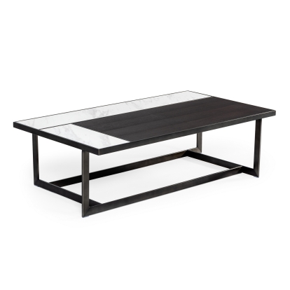 Modrest Fargo Modern Ceramic & Grey Walnut Coffee Table Walnut Coffee Table 76931 VGHB320X
