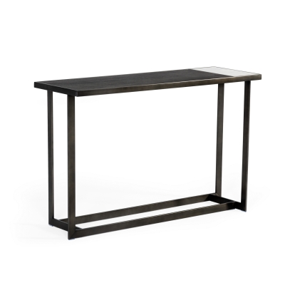 Modrest Fargo Modern Ceramic & Grey Walnut Console Table Walnut Console Table 76932 VGHB320D