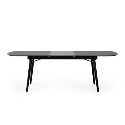 Modrest Addax Modern Black Extendable Dining Table Black Dining Table 76942 VGMAMIT-8109