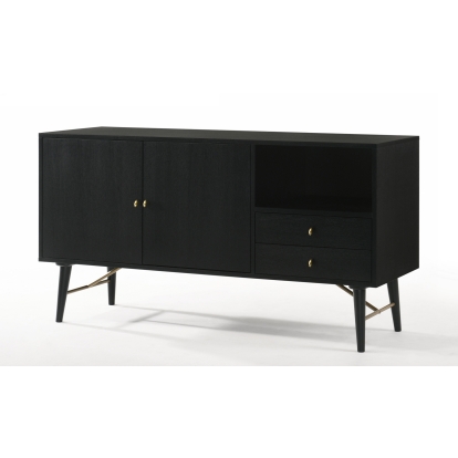 Modrest Addax Modern Black Ash Buffet Black Buffet 76944 VGMABH-651-BUFF