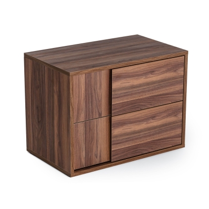 Nova Domus Asus Italian Modern Walnut Nightstand Walnut Nightstand 77007 VGACASUS-NS-WAL