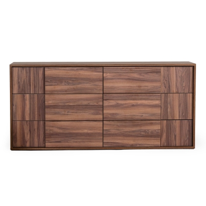 Nova Domus Asus Italian Modern Walnut Dresser Walnut Dresser 77008 VGACASUS-DRS-WAL