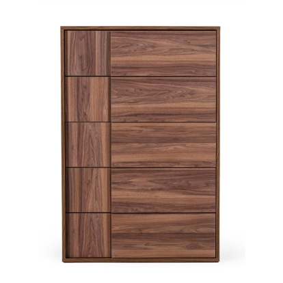 Nova Domus Asus Italian Modern Walnut Chest Walnut Chest 77010 VGACASUS-CHEST-WAL