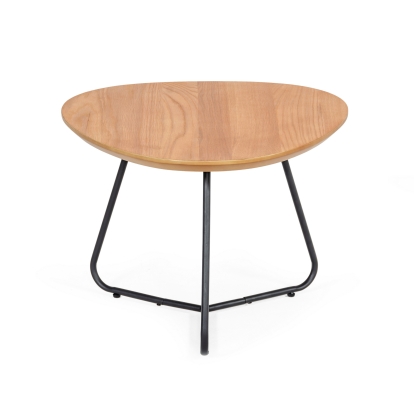 Modrest Eudora Industrial Oak Tall End Table Oak End Table 77104 VGEDTR254402