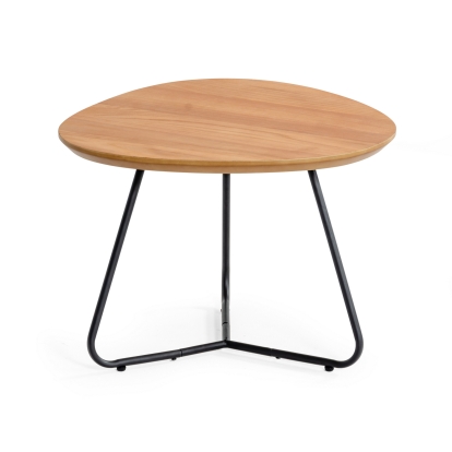 Modrest Eudora Industrial Oak Tall End Table Oak End Table 77104 VGEDTR254402