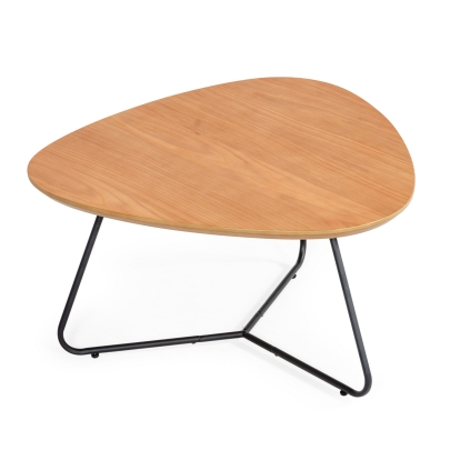 Modrest Eudora Industrial Oak Coffee Table Oak Coffee Table 77105 VGEDTR374403