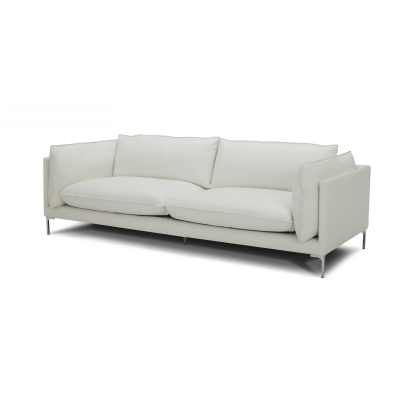 Divani Casa Harvest Modern White Full Leather Sofa White Sofa 77218 VGKKKF2627-L2927-SOFA