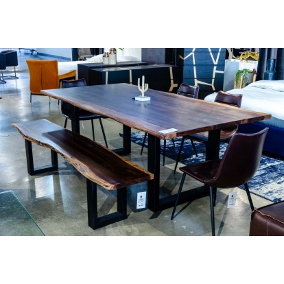 Modrest Taylor Large 87" Modern Live Edge Wood Dining Table Brown Dining Table 77239 VGEDPRO222003-LG