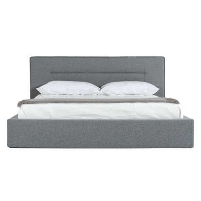 Nova Domus Juliana Italian Modern Dark Grey Upholstered Bed Grey Bed 77314A|77315A VGACJULIANA-BED