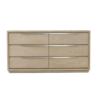 Modrest Samson Contemporary Grey and Silver Dresser Grey Dresser 77527 VGLBHAMI-DR160-01