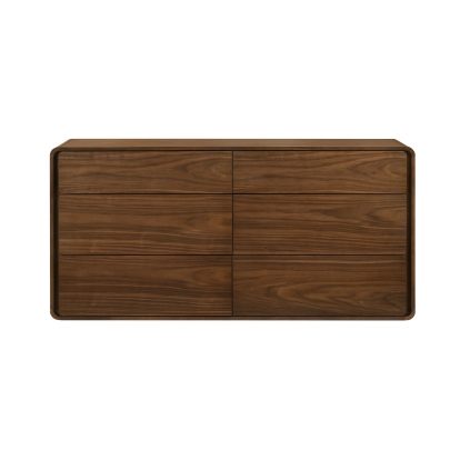 Modrest Dustin Modern Walnut Dresser Walnut Dresser 77544 VGMABR-99-DRS