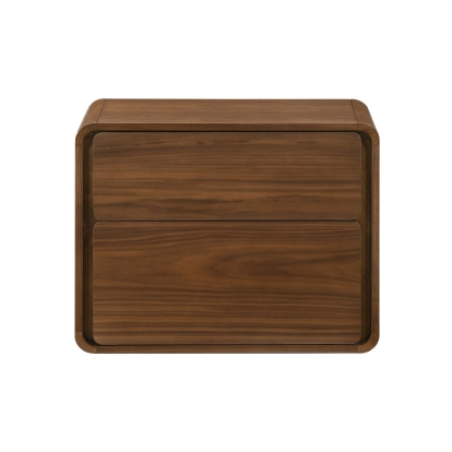 Modrest Dustin Modern Walnut Nightstand Walnut Nightstand 77545 VGMABR-99-NS