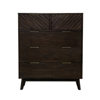 Modrest Daisy Mid-Century Dark Acacia Chest Brown Chest 77664 VGWDKYOTO-CHEST