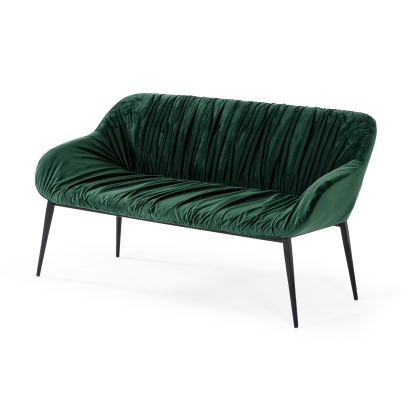 Modrest Katrina Modern Green Fabric Bench Green Bench 77707 VGEUMC-9389SF-2-BENCH
