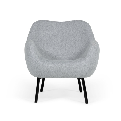 Modrest Peyton Modern Grey Fabric Accent Chair Grey Lounge Chair DISCONTINUED VGSWSAC336-GRY-CHAIR