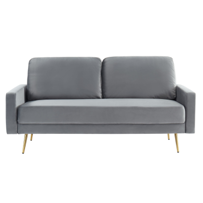 LA Furniture Huffine Modern Grey Fabric Sofa VGHCJYM2030-GRY Contemporary Style by Vig Furnitrue Number 77899 Catch Home Goods