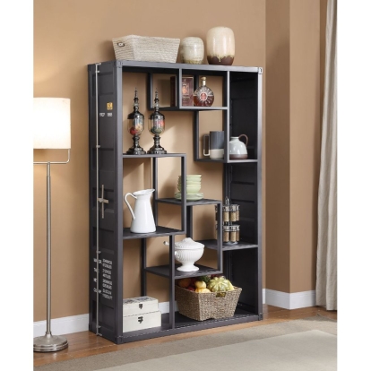 ACME Cargo Gunmetal Bookcase Model 77908