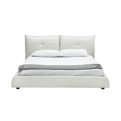 LA Furniture Patrick Modern White Leather Bed VGKKB-75X-BED Contemporary Style by Vig Furnitrue Number 78203|78203A|78204|78204A|78205 Catch Home Goods
