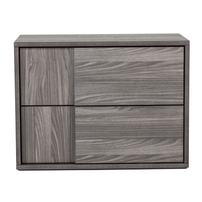 Nova Domus Asus Italian Modern Elm Grey Bedroom Set Grey Bedroom Set 78276|78277 VGACASUS-SET-GRY