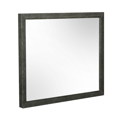 Modrest Howard Modern Shagreen Grey Leatherette Mirror Grey Mirror 78300 VGGMMI-1528-MIR
