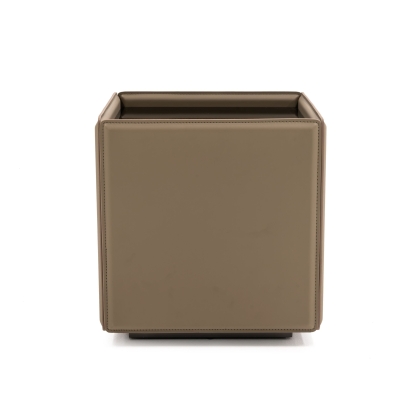 Modrest Vargas Modern Beige Leatherette End Table Beige End Table 78461 VGWCE320B-BEI-ET