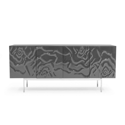 Modrest Gwen Modern Grey High Gloss Buffet Grey Buffet 78574 VGVCG2007-GS-GRY-BUF