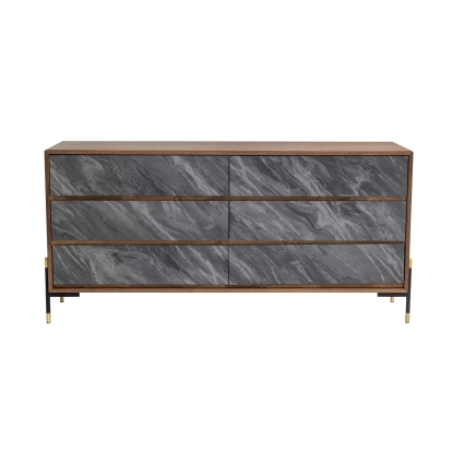 Nova Domus Metcalf Mid-Century Walnut & Grey Dresser Brown Dresser 78676 VGMAQT-S831-BR-120-WAL-DRS