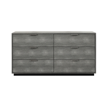 Modrest Dynasty Modern Shagreen Dresser Grey Dresser 79094 VGVCJ2108-D-GRY-DRS