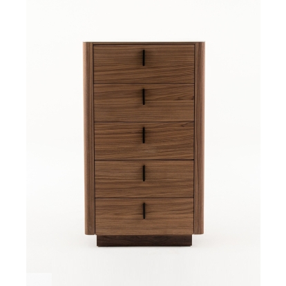 Modrest Chelton- Contemporary Walnut and White Ceramic Chest Walnut Chest 79552 VGHB-402W-CT