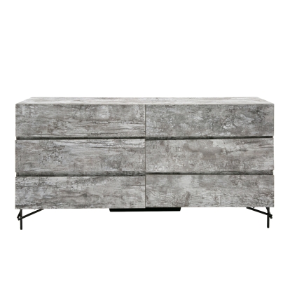 Nova Domus Aria Italian Modern Multi Grey with texture Dresser Gray/Grey Dresser 79613 VGAC-ARIA-DRESSER