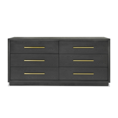 Modrest Manhattan- Contemporary Grey and Gold Dresser Gray/Grey Dresser 79772 VGMA-BR-127-DR