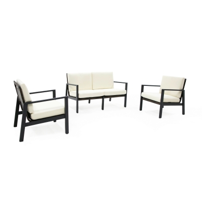Renava Cuba Modern Outdoor Sofa Set White Outdoor Sofa Set 79962 VGPD-296.51